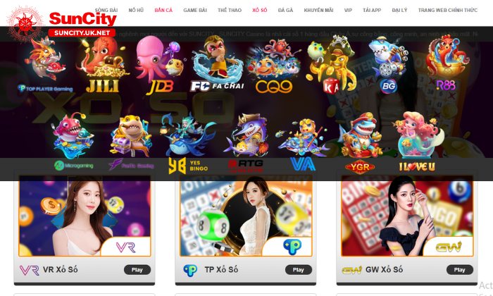 Các loại hình cá cược đang cung cấp tại Suncity 