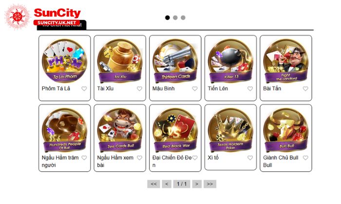 Trải nghiệm đa dạng với nhiều thể loại game tại Suncity