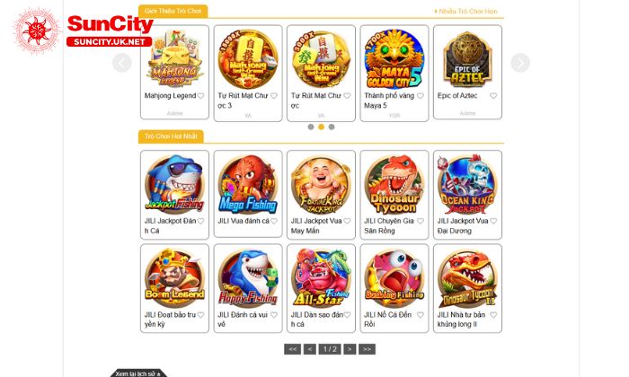 Tổng quan về vua đánh cá Suncity