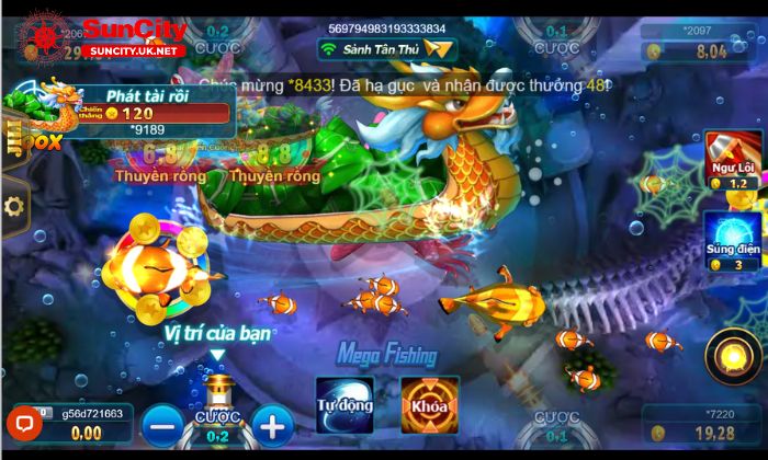 Luật chơi vua đánh cá Suncity