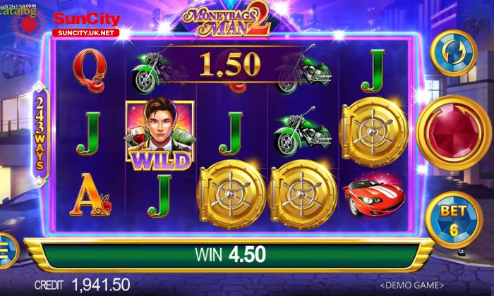 Chi tiết luật chơi slots vương giả 2 Suncity
